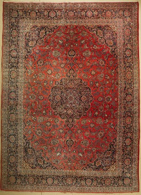 Keschan Kork alt, Persien, um 1940, Korkwolle, ca. 442 x 322 cm, EHZ: 3, (verblaßt)