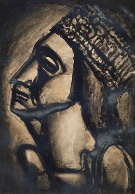 Georges Rouault, 1871-1958, Miserere Notre Dame, Lithographie von 1926, ca. 58x40cm, PP, u.Gl., R. ca. 68x53cm