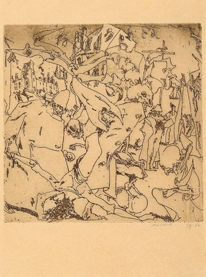 Horst Janssen,1929-1995, erotische Radierung, handsigniert, aus 1986, Blattgr. 33 x 24.2 cm, Rahmengr. 52.5 x 44.5 cm, Unikat, da es sich um einen ...