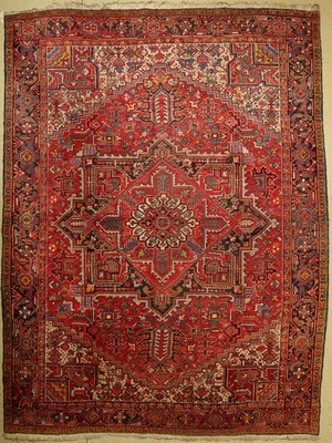 Heriz alt, Persien, um 1950, Wolle auf Baumwolle, ca. 350 x 270 cm, EHZ: 2-3