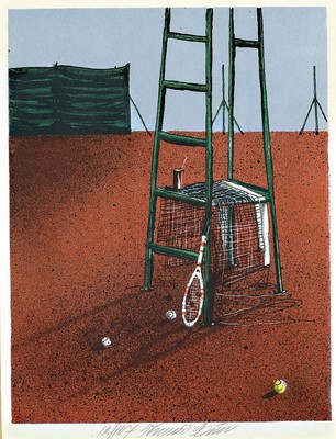 Tomas Bim, geb. 1946, zeitgen. Prager Künstler, Konvolut aus 4 Farblithografien, je handsign., je num. unter Glas gerahmt, gesamt je ca. 38x31 cm