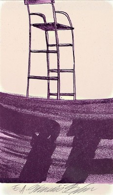 Tomas Bim, geb. 1946, zeitgen. Prager Künstler, Hier: Konvolut aus 2 Farblithografien, je handsign., num., unter Glas gerahmt, ca. 30x23cm, 27x21 cm