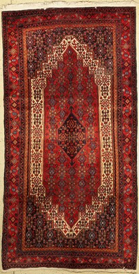 Senneh alt, Persien, ca. 60 Jahre, Wolle auf Baumwolle, ca. 294 x 150 cm, EHZ: 3 (gereinigt)