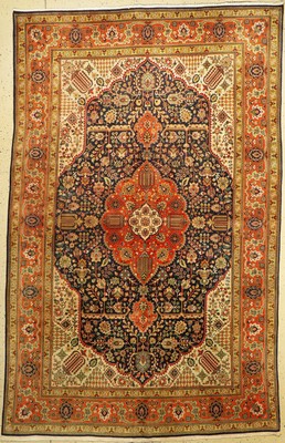 Täbriz fein alt, Persien, um 1960, Korkwolle, ca. 306 x 198 cm, EHZ: 3