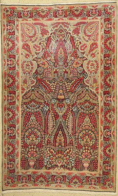 Kerman Lawar alt, Persien, ca. 60 Jahre, Wolle auf Baumwolle, ca. 244 x 151 cm, EHZ: 3