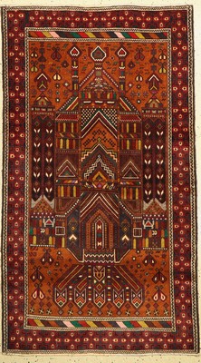 Belutsch alt, Afghanistan, ca. 60 Jahre, Wolle auf Wolle, ca. 186 x 106 cm, EHZ: 3