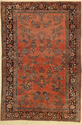 Us Re-Import Sarogh antik, Persien, um 1910, Korkwolle, ca. 192 x 130 cm, EHZ: 4