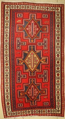 Anatol Kelim alt, Türkei, ca. 60 Jahre, Wolle auf Baumwolle, ca. 313 x 176 cm, EHZ: 2