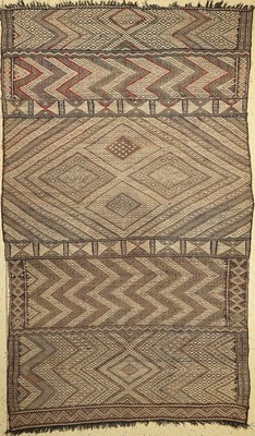 Marokkanische Kelim, ca. 50 Jahre, Baumwolle, ca. 268 x 165 cm, EHZ: 2-3