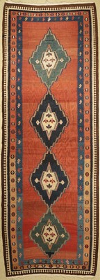 Bidjar Kelim alt, Persien, um 1930, Wolle auf Baumwolle, ca. 425 x 153 cm, EHZ: 3