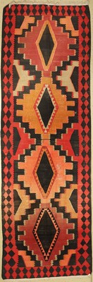 Anatol Kelim, Türkei, ca. 60 Jahre, Wolle auf Baumwolle, ca. 426 x 140 cm, EHZ: 3