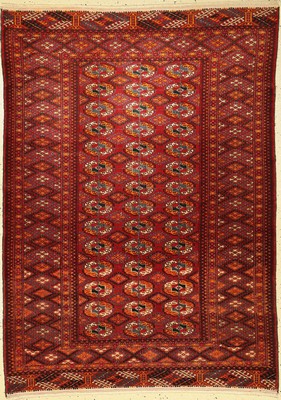 Buchara fein, Rußland, ca. 50 Jahre, Wolle auf Wolle, ca. 185 x 135 cm, EHZ: 3