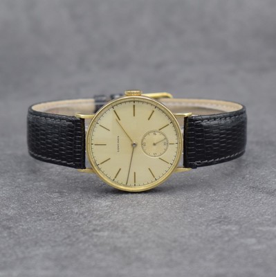 LONGINES Herrenarmbanduhr in GG 585/000, Schweiz um 1940, Handaufzug, 3-teil. Geh., Boden & Glasrand aufgedr., rest. Zifferbl. m. aufges. Std.-Ind., ...