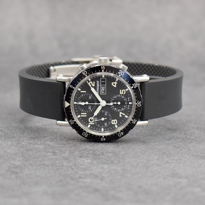 CHRONOSPORT Armbandchronograph, Automatik, Schweiz um 2010, Ref. 78350, Edelstahlgeh. inkl. neutr. Kautschukband m. Faltschl., Boden & Krone ...