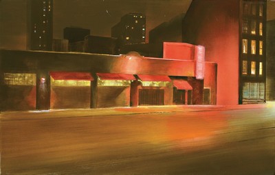 Britta Lumer, "The Park I", verso sign., dat. 2003, ca. 45x70 cm