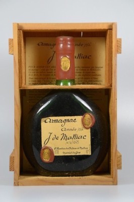 1 Fl. 1966 Armagnac, J. de Malliac, 0.70 l, 40 %, orig. Holzkiste