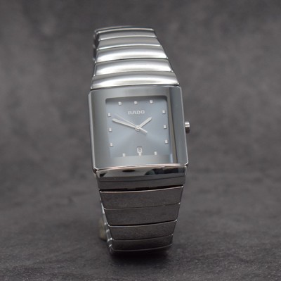 RADO Diastar Herrenarmbanduhr, Schweiz um 2000, quarz, Ref. 152.0432.3, Keramikgeh., Boden 4-fach verschr., Keramik-Gliederband m. dopp. Faltschl., ...