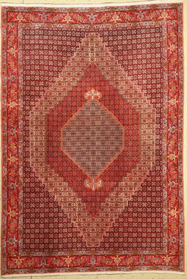 Senneh fein, Persien, ca. 40 Jahre, Korkwolle, ca. 292 x 202 cm, guter Zustand gereinigt
