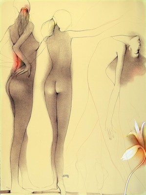 Bruno Bruni, geb. 1935 Gradara/Italien, Farblithographie, handsigniert und num. 80/200, ca. 79x59cm, u.Gl., R. ca. 99x77cm