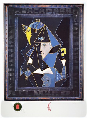 Jesus Gomez Fuertes, 1938-2006, Abracadabra, Farblithographie, handsigniert und num. 42/250, ca. 67x55cm, PP, u.Gl., R. ca. 118x96cm, inkl. Zertifikat