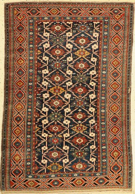 Schirwan antik, Kaukasus, Ende 19 Jhd, Wolle auf Wolle, ca. 187 x 128 cm, EHZ: 3-4
