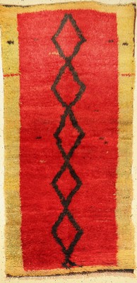 Schlafteppich alt, Türkei, um 1940, Wolle auf Wolle, ca. 210 x 102 cm, EHZ: 2-3