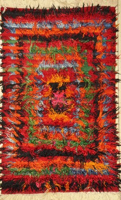 Schlafteppich alt, Türkei, um 1940, Wolle auf Wolle, ca. 216 x 133 cm, EHZ: 2