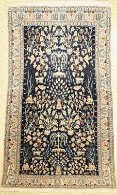 Nain fein (9 La), Persien, ca. 50 Jahre, Korkwolle mit Seide, ca. 187 x 114 cm, EHZ: 2
