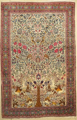 Teheran antik, Persien, um 1900, Wolle auf Baumwolle, ca. 293 x 190 cm, EHZ: 3