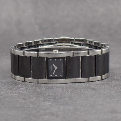 JUNGHANS Damenarmbanduhr Collection Anytime Referenz 047/1512.44, Deutschland um 2018, quarz, Edelstahl & Keramik kombiniert, Gliederband m. dopp. ...