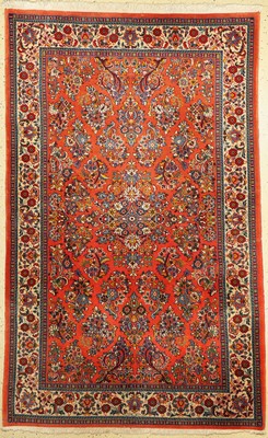 Sarogh Kork alt, Persien, ca. 50 Jahre, Korkwolle, ca. 211 x 131 cm, EHZ: 2-3