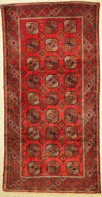 Belutsch alt, Persien, ca. 60 Jahre, Wolle auf Wolle, ca. 217 x 109 cm, EHZ: 2-3