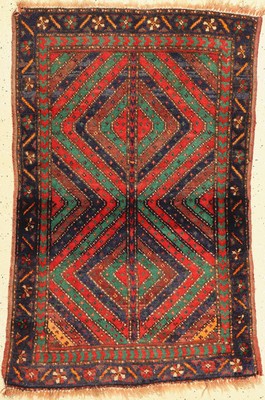Khorasan Kordi alt, Persien, um 1940, Wolleauf Wolle, ca. 130 x 80 cm, EHZ: 2-3