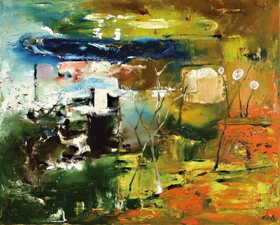 Yuri Grgorievich Lytnev, geb. 1936 in Russland, litt unter teilweisem Ausstellungsverbot während der Chruschtschow -Zeit, "Herbst"", ...