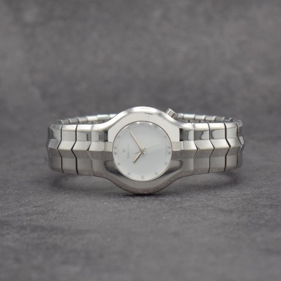 TAG HEUER Alter Ego Damenuhr in Stahl/ Stahlband, Schweiz um 2000, quartz, pol. Geh. m. integriertem Band, Doppelfaltschl., Saphirglas, Boden 6-fach ...