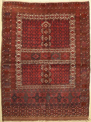 Ersari Engsi antik, Afghanistan, um 1920, Wolle auf Wolle, ca. 195 x 146 cm, EHZ: 3