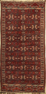Yomuth antik, Turkmenistan, um 1900, Wolle auf Wolle, ca. 280 x 137 cm, EHZ: 3