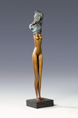 Bruno Bruni, geb. 1935 in Gradara, Bronzeskulptur, "Die Schöne", sign., num. 112/280, H. ca. 96 cm, inkl. Zertifikat