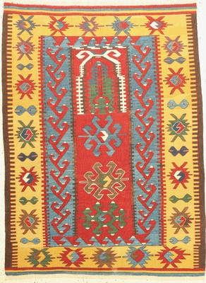 Konya Kelim, Türkei, um 1950/1960, Wolle auf Wolle, ca. 143 x 107 cm, EHZ: 2