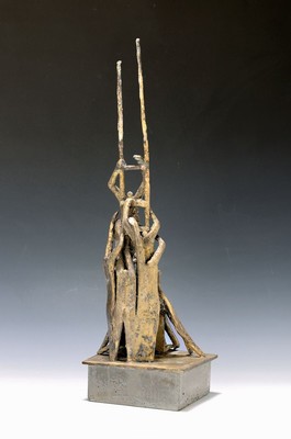 Erich Sauer, geb. 1931 Frankenthal, nach handwerklicher Ausbildung 1962-63 Studiumin Mannheim bei Elisabeth T. Veith, 1964 Eröffnung einer ...