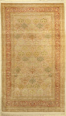 Hereke Seide fein Signiert, Türkei, ca. 60 Jahre, reine Naturseide, ca. 182 x 110 cm, EHZ: 3