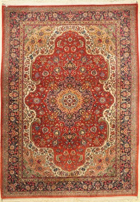 Täbriz fein (50 Raj), Persien, um 1950, Korkwolle, ca. 285 x 202 cm, EHZ: 2