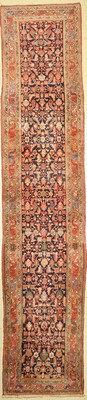 Hamadan alt, Persien, um 1930/1940, Wolle auf Baumwolle, ca. 490 x 105 cm, EHZ: 2