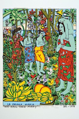 James Rizzi, 1950-2011, "WE HAIL THEE MARY",3D-Konstruktion, handsign., num. 95/350, dat., ca. 35x26 cm