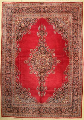 Keschan Kork fein Signiert, (Farzaneh),Persien, um 1930, Korkwolle, ca. 410 x 288 cm, EHZ: 2-3