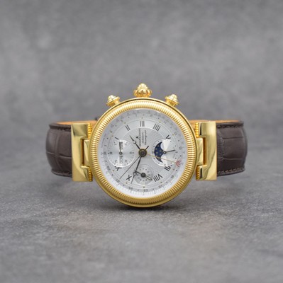 JACQUES LEMANS Chronograph Complique Herrenarmbanduhr m. Chronograph & Vollkalender, Schweiz verk. 09/2012, Automatik, beids. vergl. verg. Gehäuse, ...