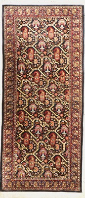 Ghom Seide, Ägypten, ca. 50 Jahre, reine Naturseide, ca. 150 x 67 cm, EHZ: 2