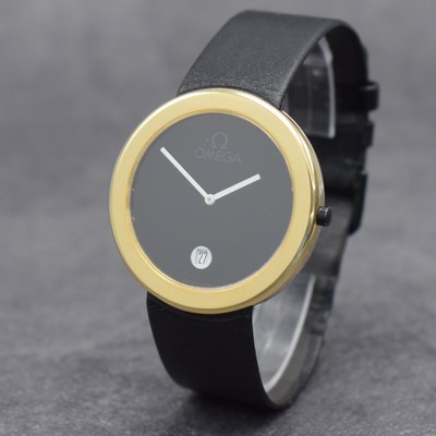OMEGA ART-COLLECTION Camille Graeser limitierte Armbanduhr in WG/GG 750/000, Schweiz 1987, limitiert auf 250 Stück, 4-fach verschr. Boden von ...