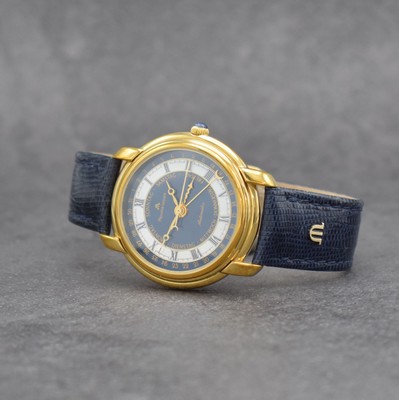 MAURICE LACROIX Masterpiece Herrenarmbanduhr, Schweiz um 2000, Automatik, Ref. 27294, verg. Geh. beids. vergl., Boden & Glasrand aufgedr., Maurice ...