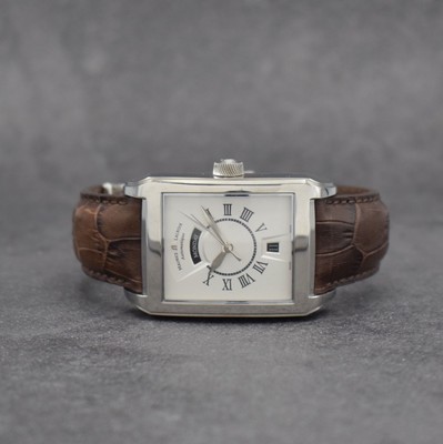 MAURICE LACROIX Pontos Herrenarmbanduhr mit Tag & Datum, Schweiz um 2010, Automatik, Ref. PT6137, beids. vergl. Edelstahlgeh., Boden 4-fach verschr., ...
